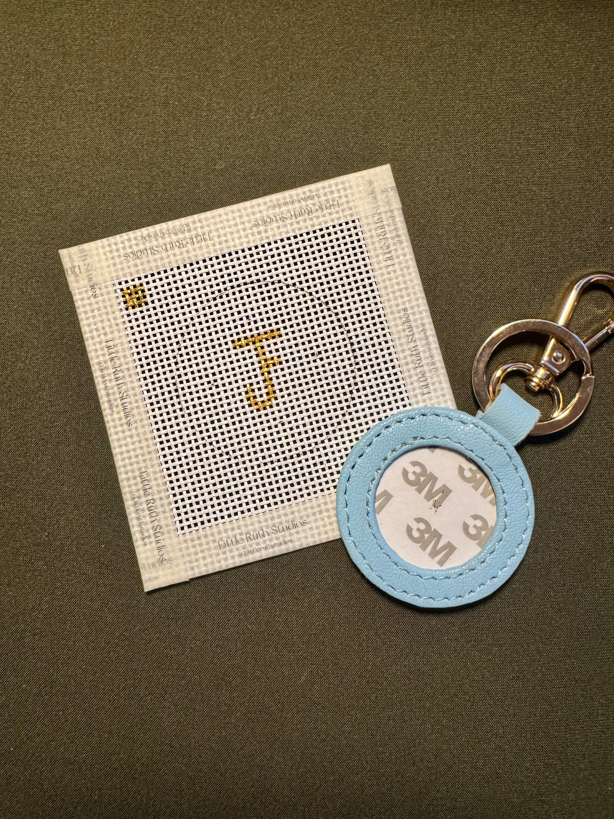 Alpha Xi Delta TFJ Key Fob Needlepoint Canvas