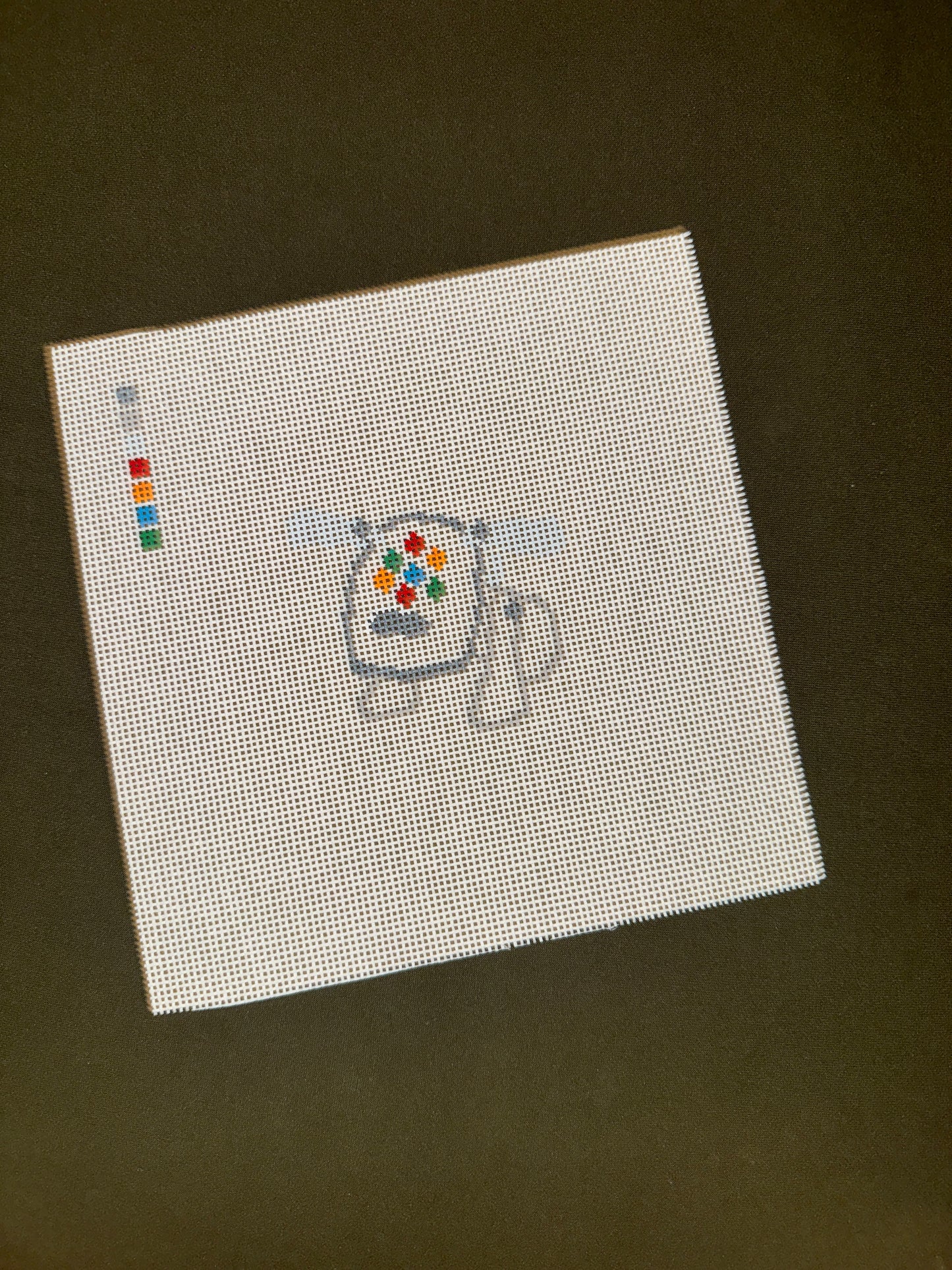 iDog Needlepoint Canvas - Imperfect