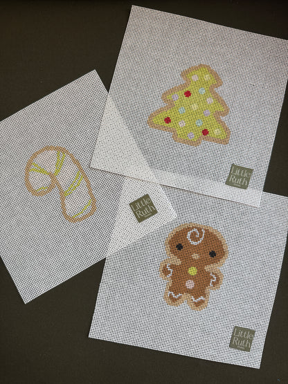 Christmas Cookie: Candy Cane Needlepoint Canvas