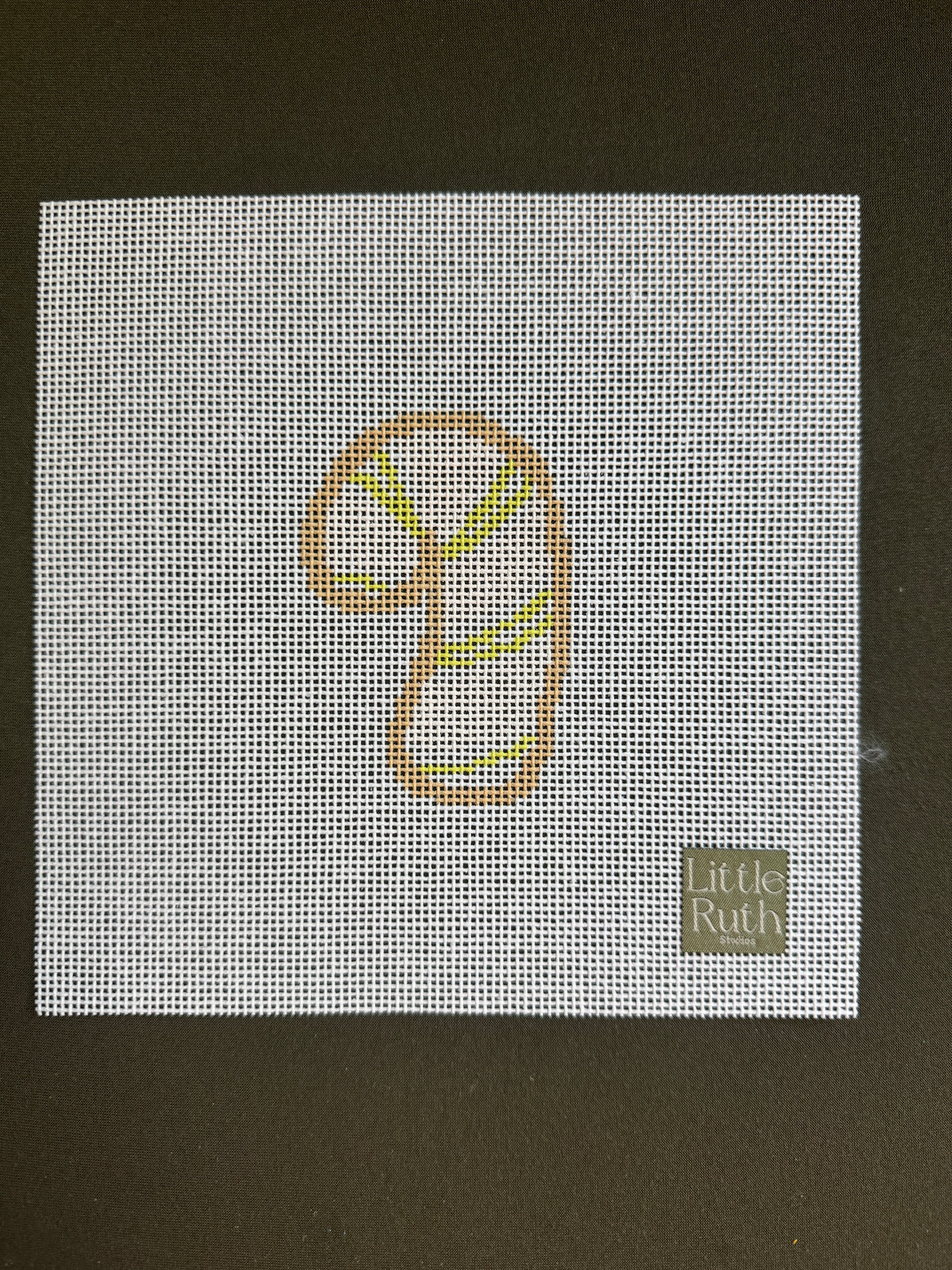 Christmas Cookie: Candy Cane Needlepoint Canvas