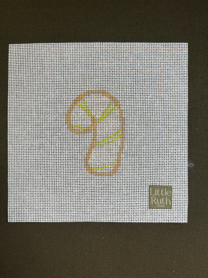 Christmas Cookie: Candy Cane Needlepoint Canvas