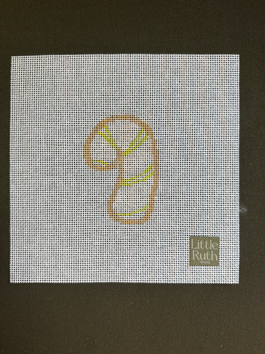 Christmas Cookie: Candy Cane Needlepoint Canvas