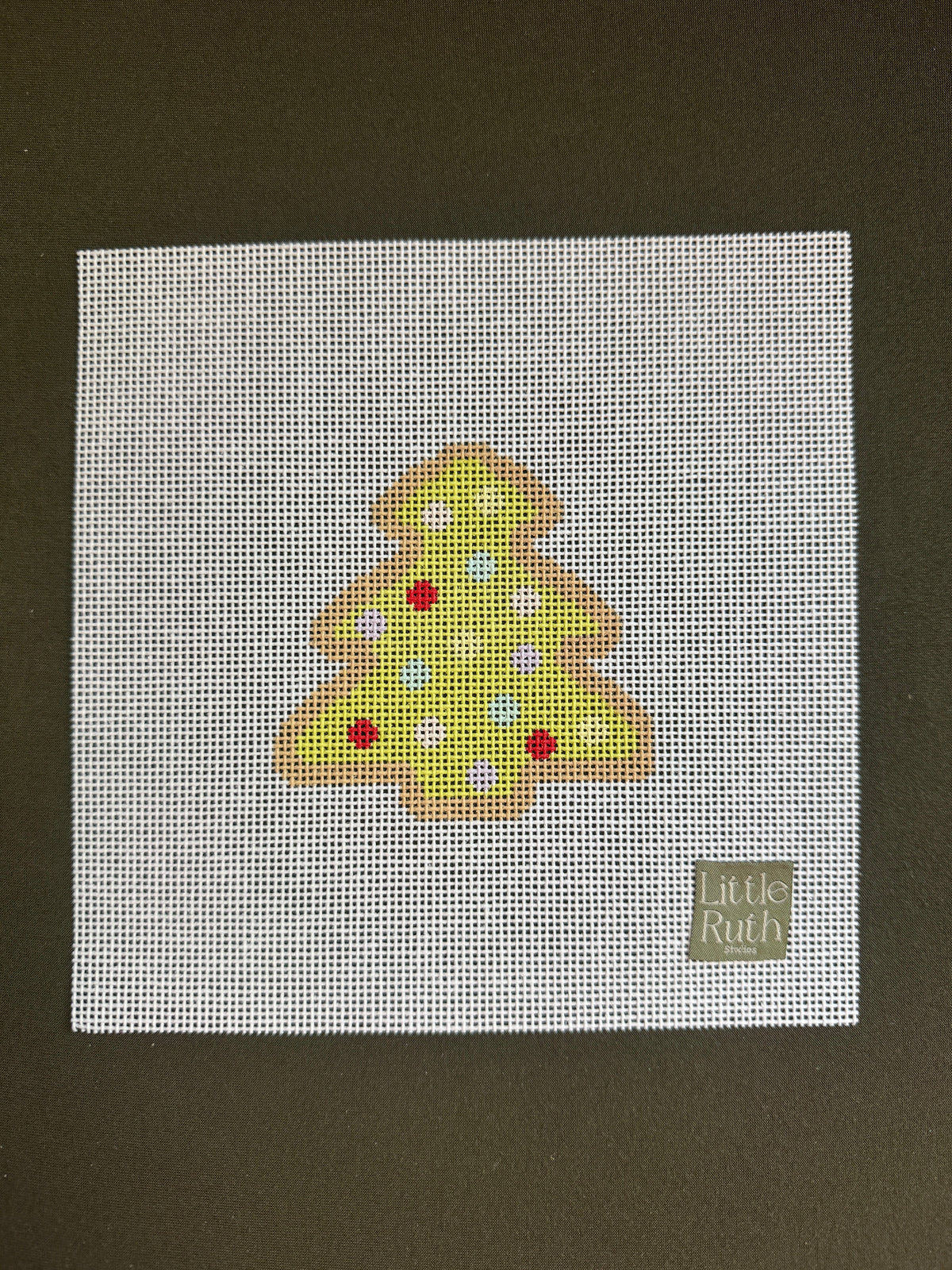 Christmas Cookie: Christmas Tree Needlepoint Canvas