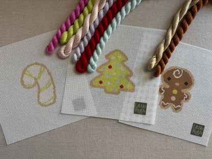 Christmas Cookie: Candy Cane Needlepoint Canvas