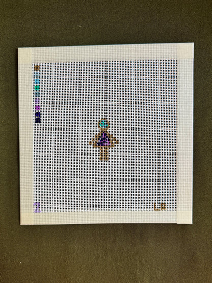 Little Birthstone Person - Hand-Painted Needlepoint Canvas