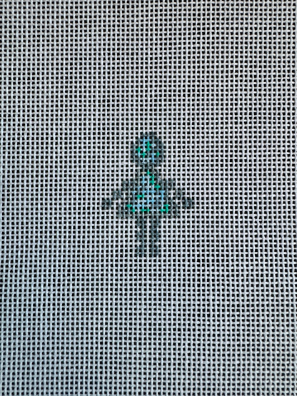 Little Birthstone Person - Hand-Painted Needlepoint Canvas